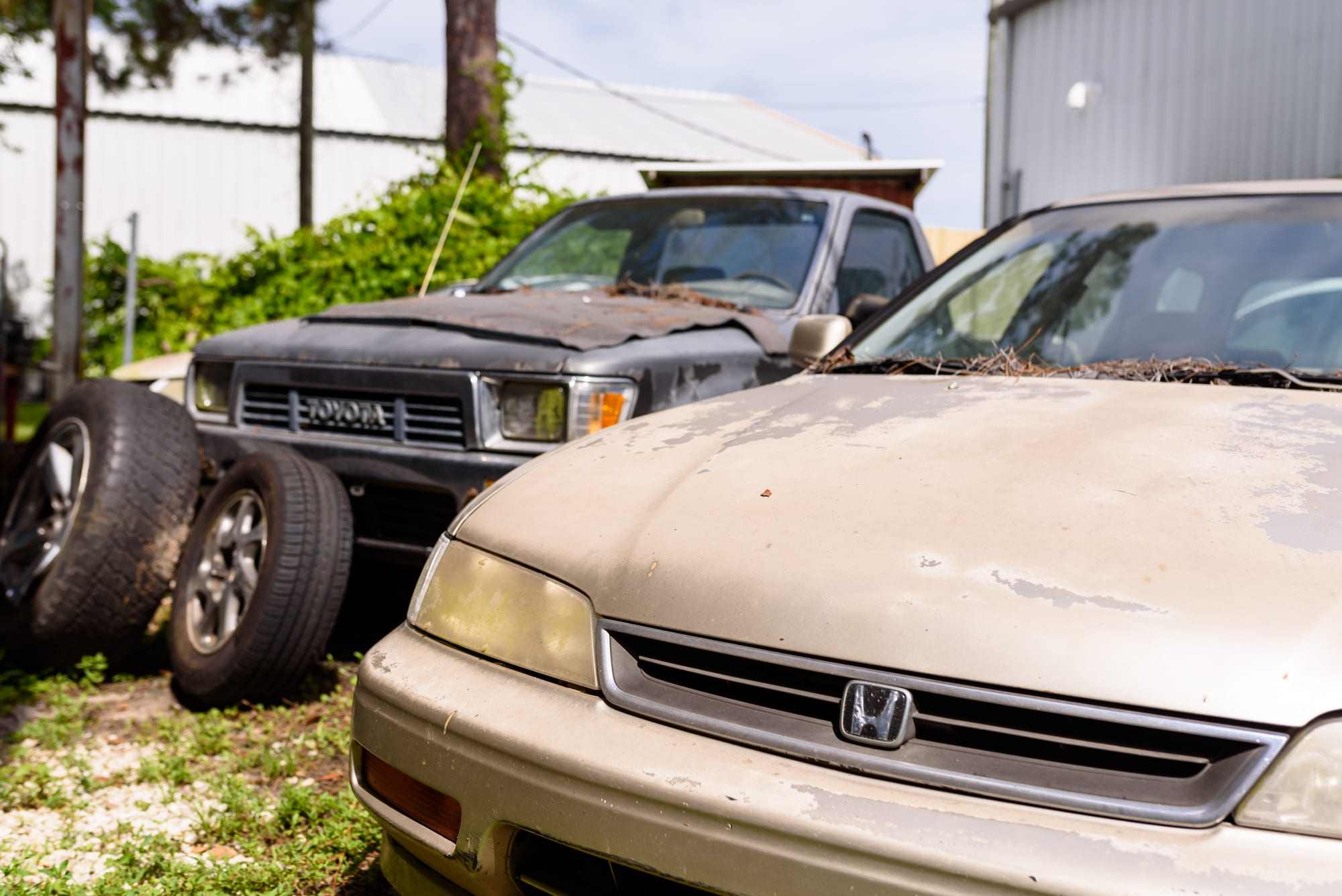 Vehicles in for service at Master Team Automotive in West Melbourne, Florida